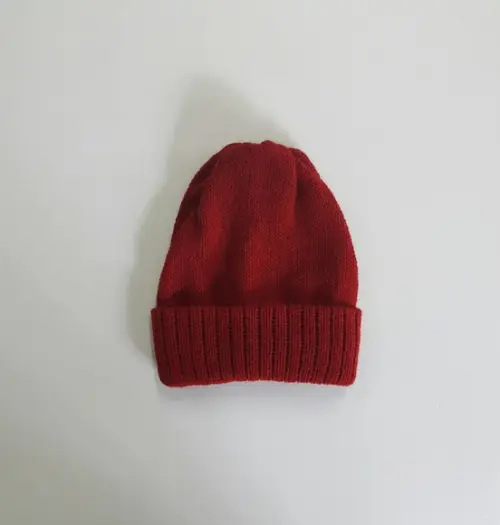 Touca para Bebe Rn na Cor Cereja