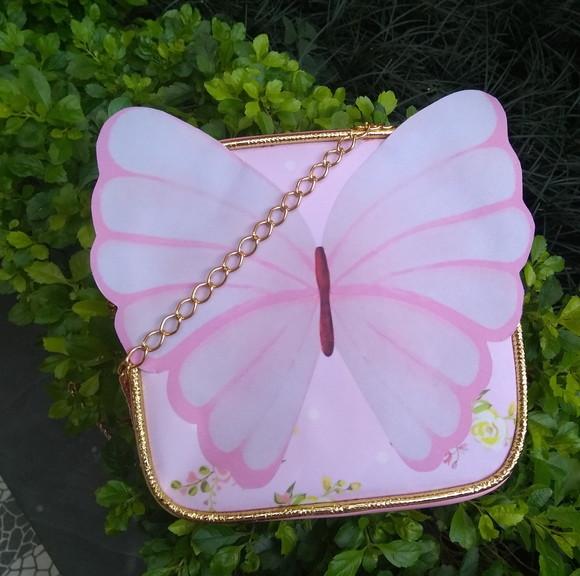 Bolsa Transversal 3d Tema Borboleta
