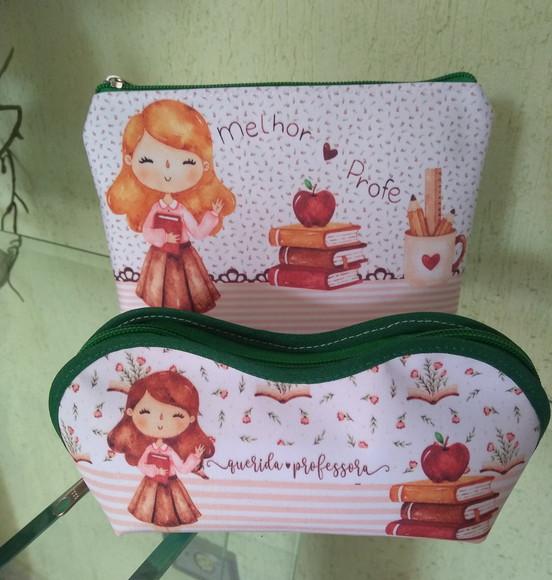 Kit Necessaire e Porta Óculos Dia dos Professores