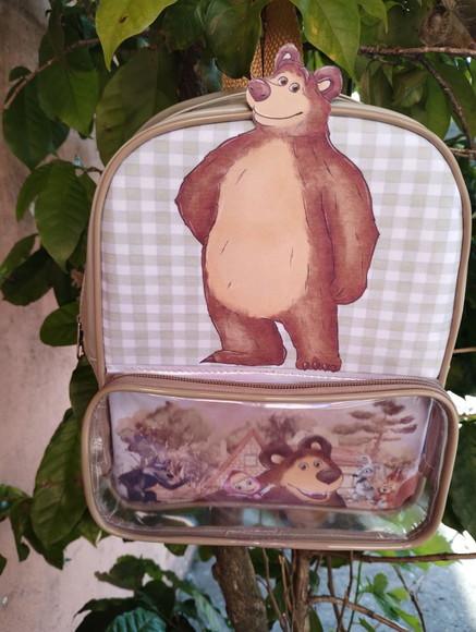 Mochila 3d com Bolso