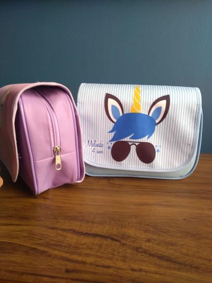 Necessaire com Aba Lembrancinha Unicórnio
