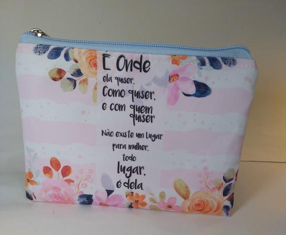 Necessaire Dia da Mulher 17x12cm