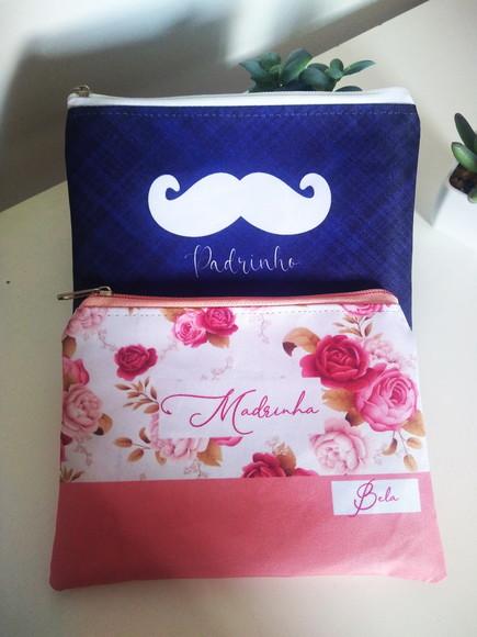 Necessaire Madrinha e Padrinho 17x12cm