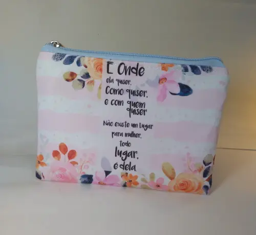 Necessaire Dia da Mulher 17x12cm