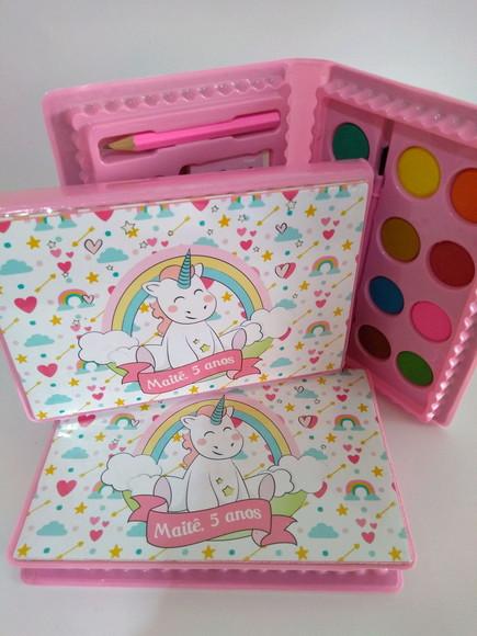 Estojo de Colorir Unicornio