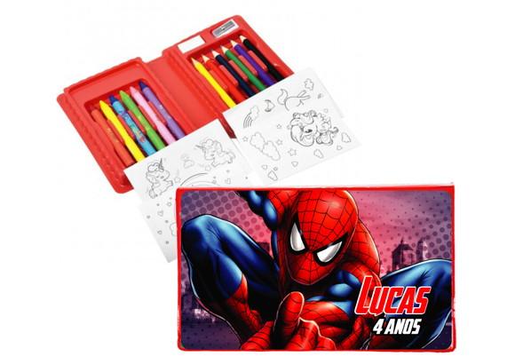 Estojo de Pintura Homem Aranha