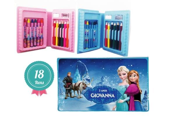 Mini Estojo de Pintura 18 Peças