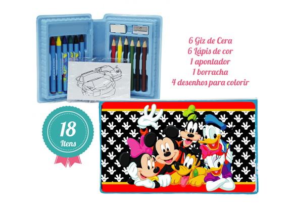 Mini Estojo de Pintura 18 Peças