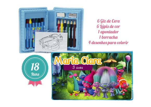 Mini Estojo de Pintura 18 Peças
