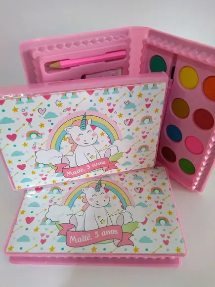 Estojo de Colorir Unicornio