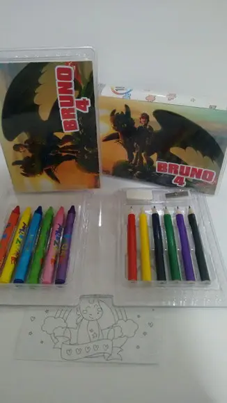 Estojo de Colorir 18p Transparente