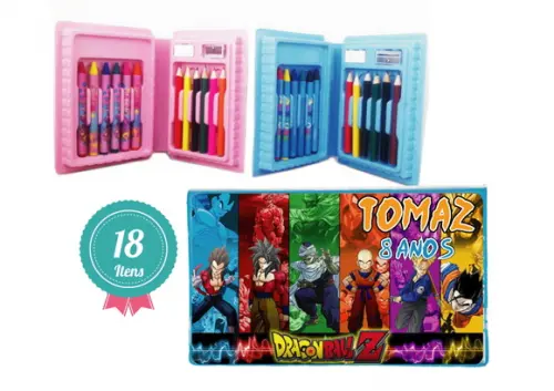 Mini Estojo de Pintura 18 peças