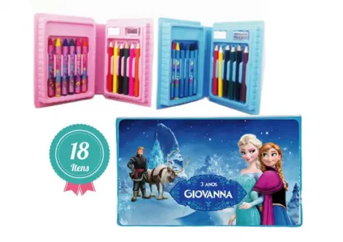Mini Estojo de Pintura 18 Peças