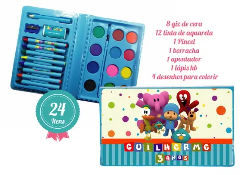 Estojo de Pintura 24 Peças