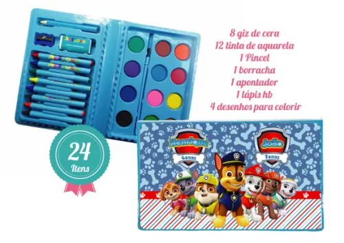 Estojo de Pintura 24 Peças