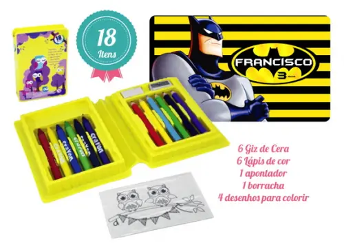 Mini Estojo de Pintura 18 peças