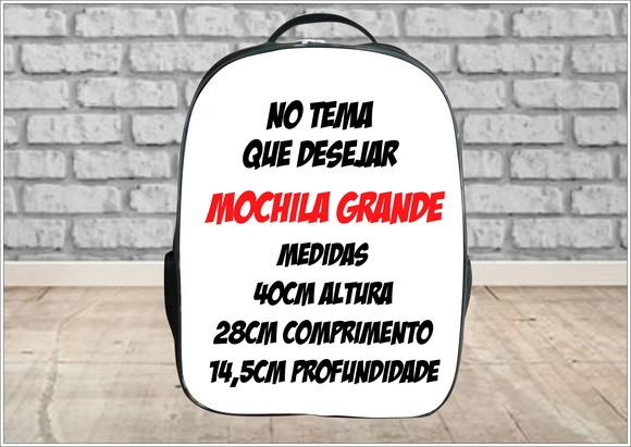 Mochila Escolar Personalizada (escolha Seu Tema)