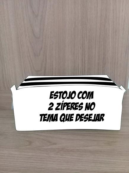 Estojo Escolar com 2 Zíperes no Tema Que Desejar