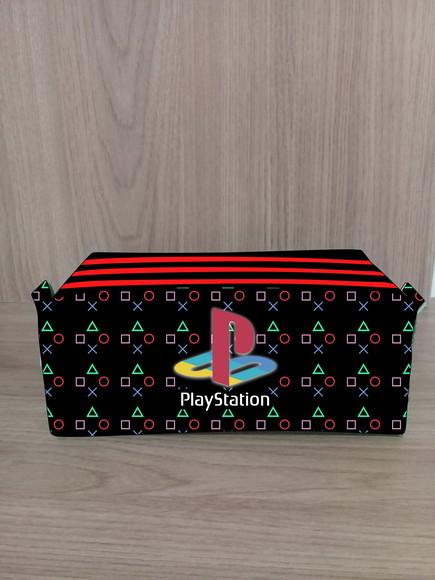 Estojo Escolar Playstation com 3 Zíperes