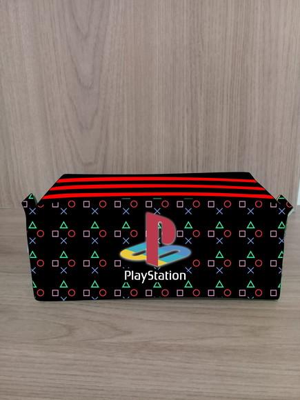 Estojo Escolar Playstation com 4 Zíperes