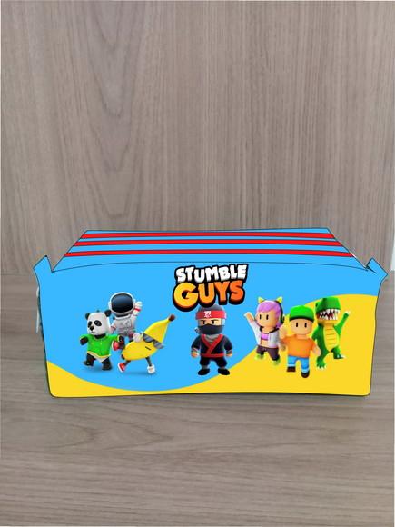 Estojo Escolar com 3 Zíperes Stumble Guys
