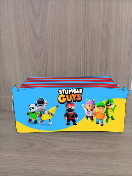 Estojo Escolar com 4 Zíperes Stumble Guys