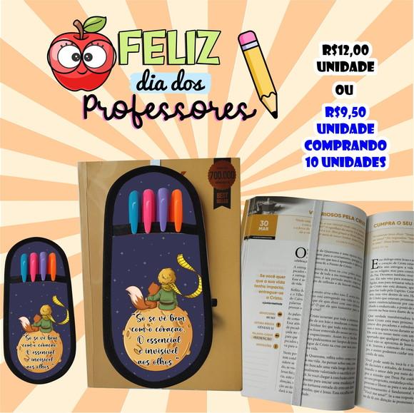 Kit c/ 10 Marcadores de Páginas Personalizado