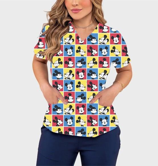 Conjunto Scrub Enfermagem Mickey com Calça