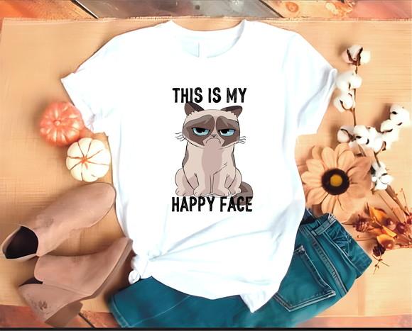 Camiseta Esta É Minha Cara de Feliz