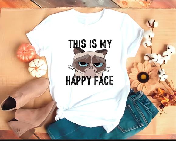 Camiseta Esta É Minha Cara de Feliz