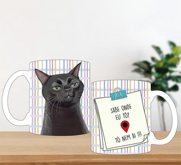 Caneca Gato Tô Nem Ai