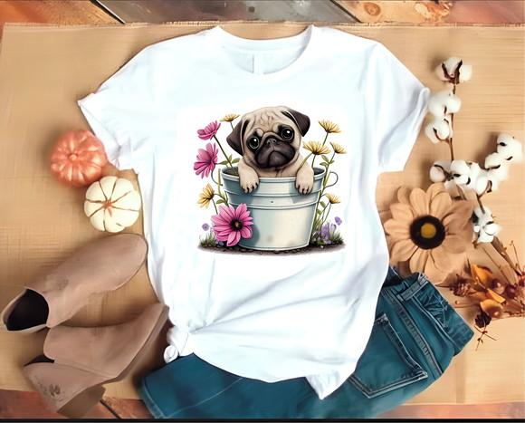 Camiseta Pug na Panela