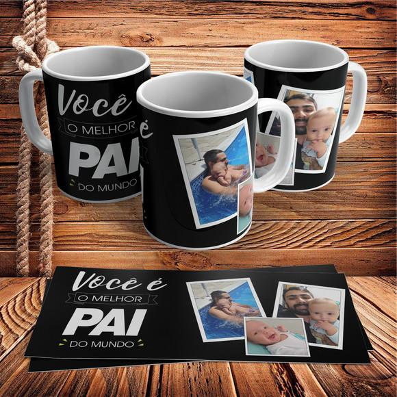 Caneca Melhor Pai do Mundo com Foto