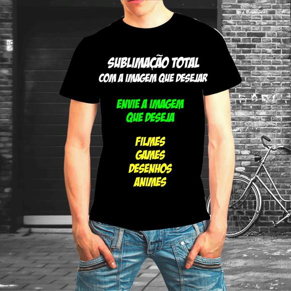 Camisetas Sublimação Total no Tema Que Desejar