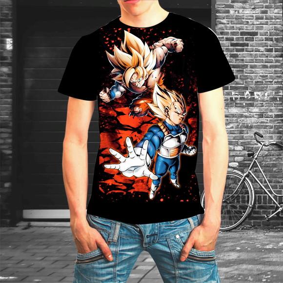 Camiseta Sublimação Total Dragon Ball #1