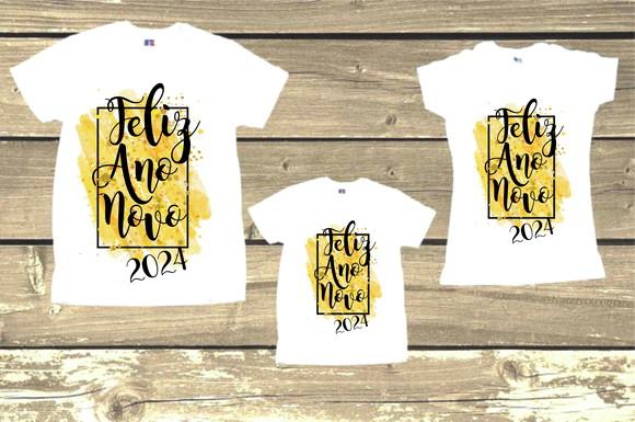 Kit 14 Camisetas Feliz Ano Novo 2025
