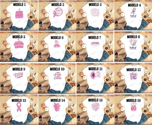 Camisetas Outubro Rosa 2024