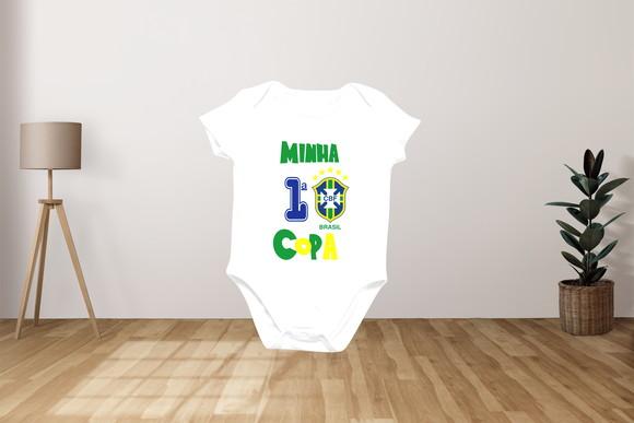 Body Para Bebê Minha Primeira Copa