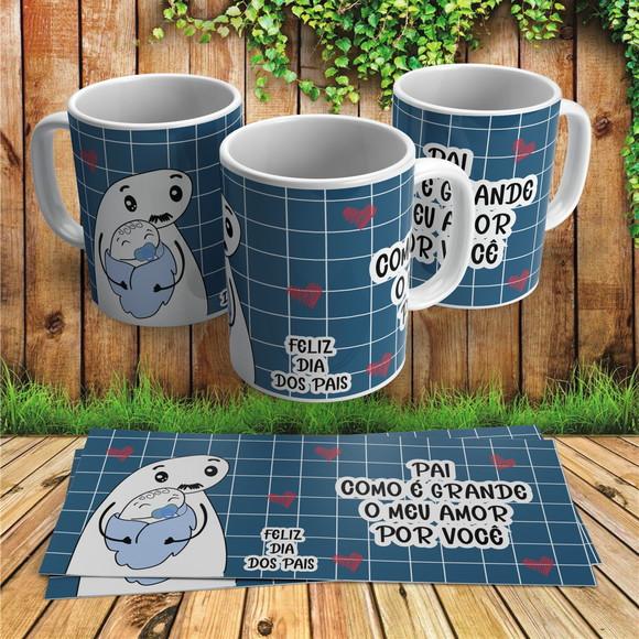 Caneca Pai Como É Grande Meu Amor Por Você