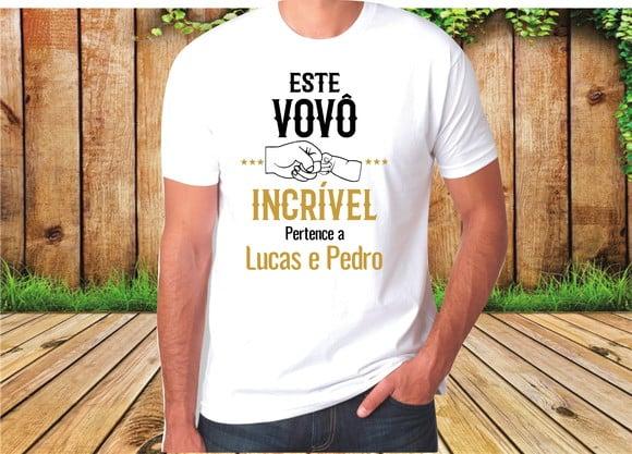 Camiseta Este Vovô Incrível Pertence A (nome)