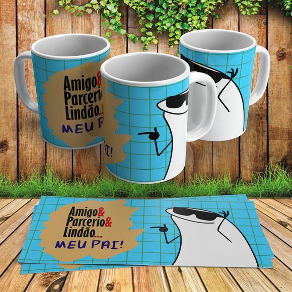 Caneca Amigo Parceiro Lindão Meu Pai
