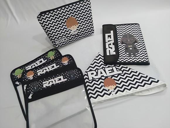 Kit Enxoval Bebê Personalizado No Tema Star Wars
