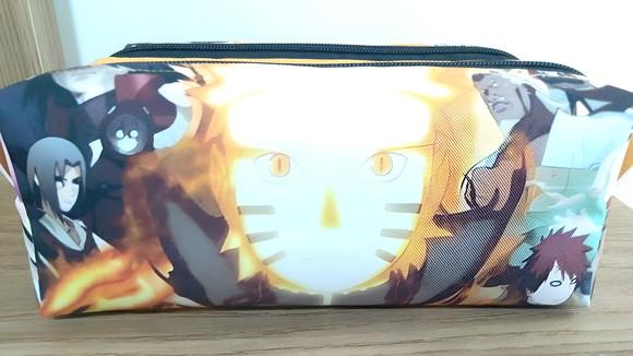 Estojo Escolar com 3 Zíperes Naruto