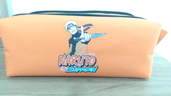 Estojo Escolar com 3 Zíperes Naruto