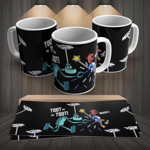 Caneca Personalizada Pica Pau x Frank Puxa Frango