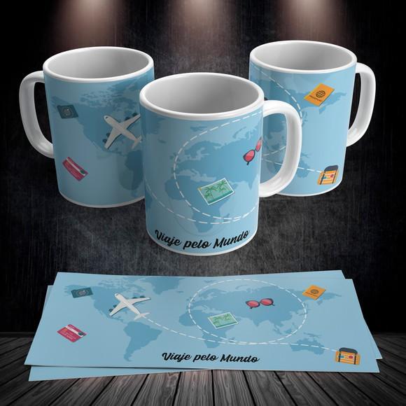 Caneca Viaje pelo Mundo