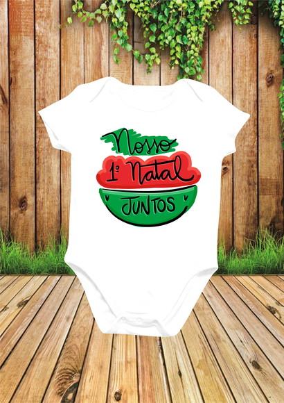 Body Personalizado Nosso Primeiro Natal Juntos