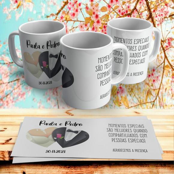 Caneca Padrinho e Madrinha de Casamento
