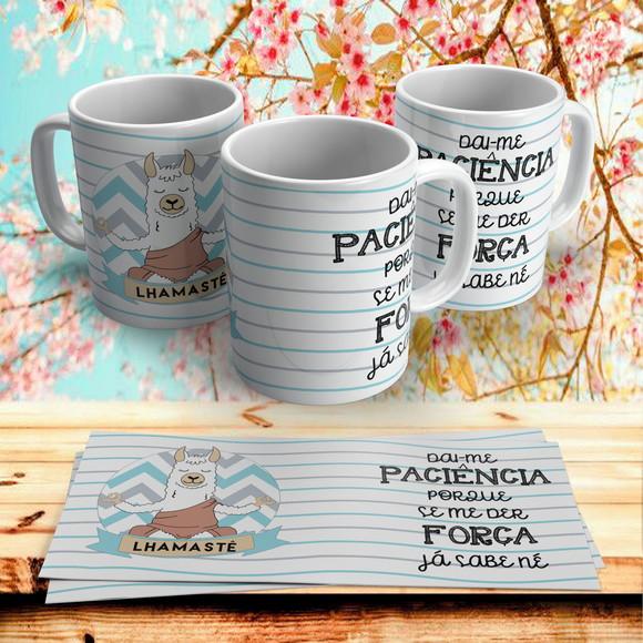 Caneca Lhama Dai-me Paciência