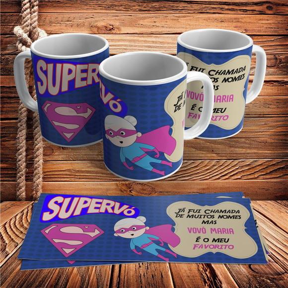 Caneca Dia dos Avós Super Vó